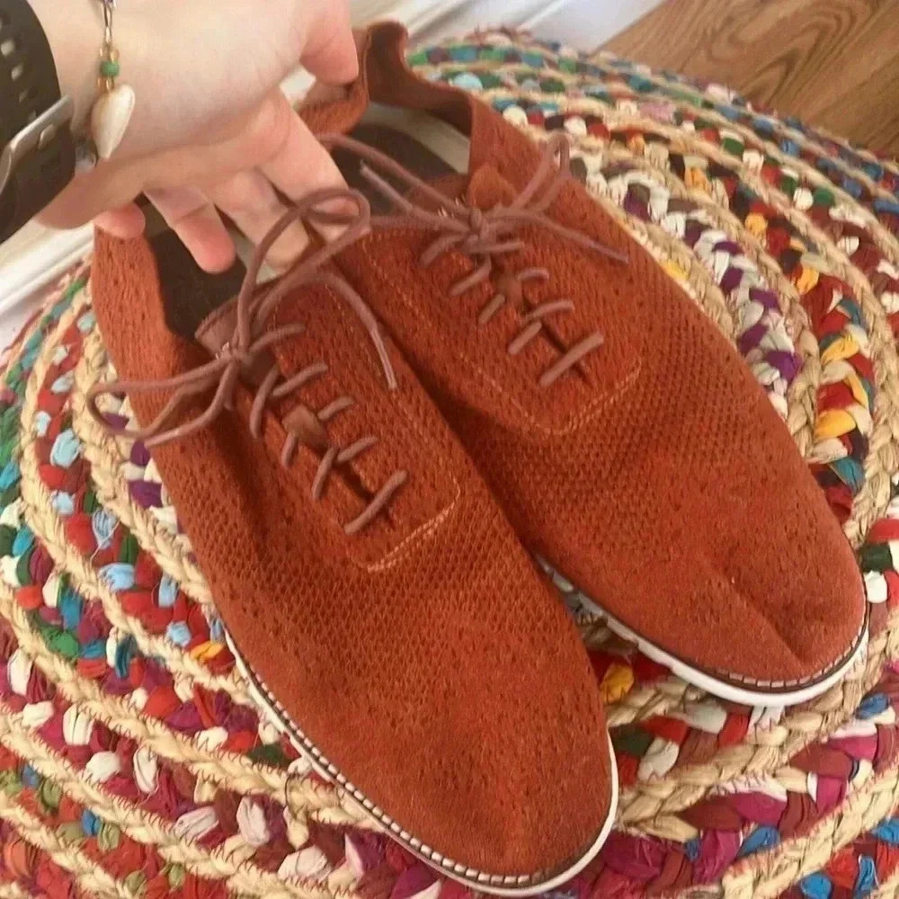 Cole Haan Grand Zero orange  rust shoes